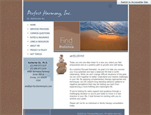 Tablet Screenshot of perfectharmonyinc.com